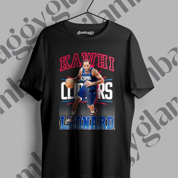 Kawhi Leonard Baskılı Siyah Tişört