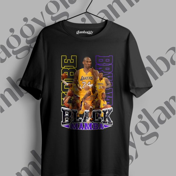 Black Mamba Baskılı Siyah Tişört