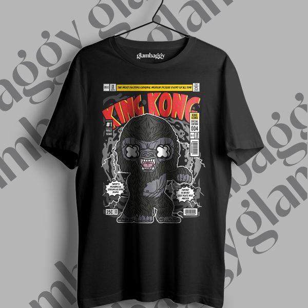 King Kong Funko Pop Baskılı Siyah Tişört