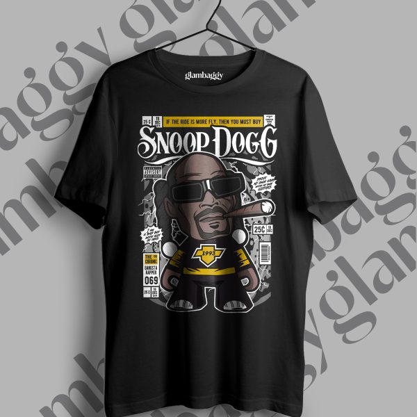 Snoop Dog Funko Pop Baskılı Siyah Tişört