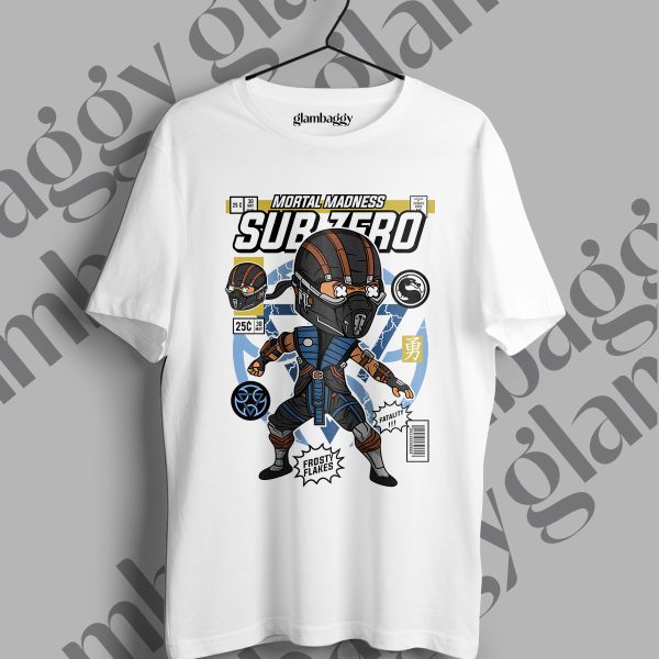 Sub-Zero Funko Pop Baskılı Beyaz Tişört